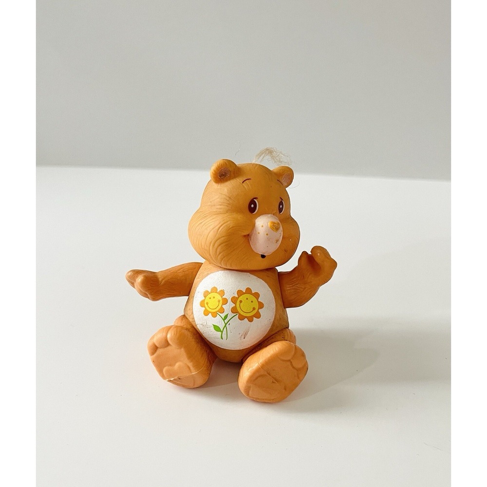Vintage 1983 CARE BEARS FRIEND BEAR‎ Figure Kenner 3" Tall Poseable Retro Toy